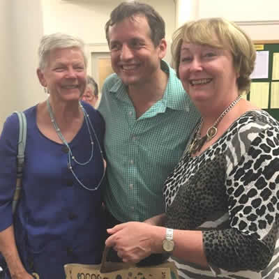 Photo of Lyn Smith, Derrick Browne and Cath Whiddon